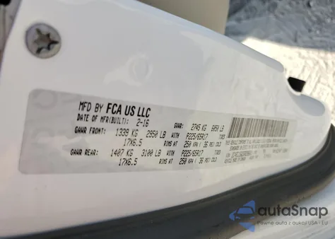 2016 Chrysler Town & Country Touring from USA, damaged, VIN 2C4RC1BG2GR298601